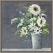 Late Summer Bouquet II (Sunflower) by Julia Purinton 16-in. W x 16-in. H. Canvas Wall Art Print Framed in Grey